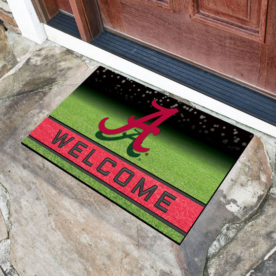 Alabama Crimson Tide Rubber Door Mat - 18in. x 30in.