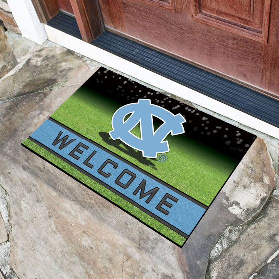 North Carolina Tar Heels Rubber Door Mat - 18in. x 30in.