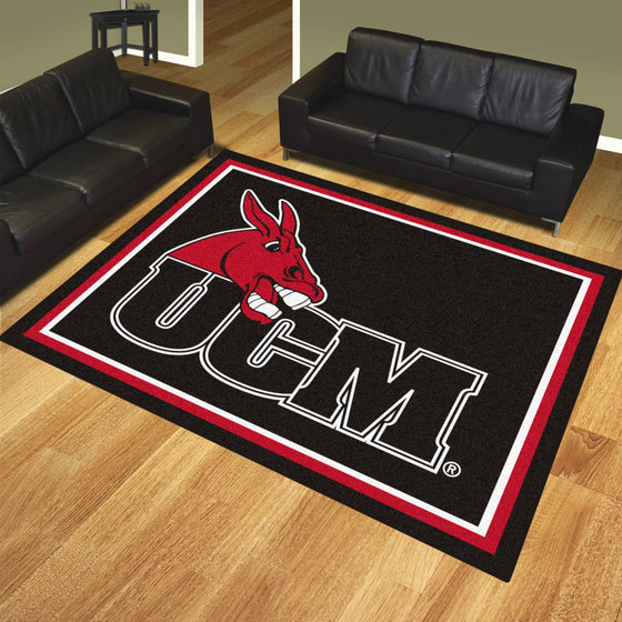 Central Missouri Mules 8ft. x 10 ft. Plush Area Rug