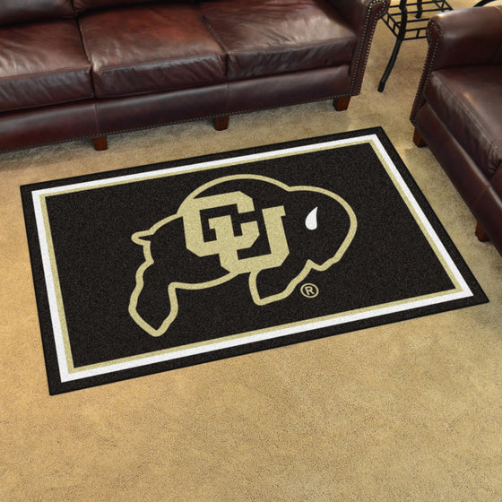 Colorado Buffaloes 4ft. x 6ft. Plush Area Rug