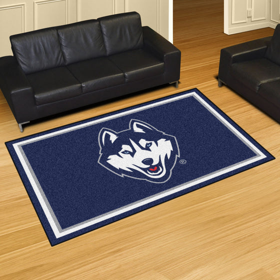 UConn Huskies 5ft. x 8 ft. Plush Area Rug