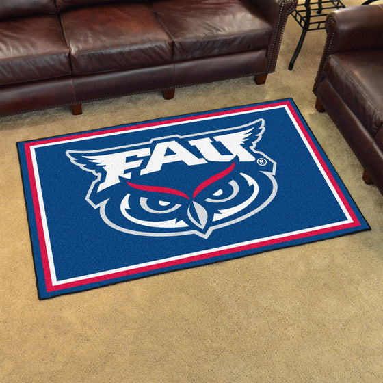 FAU Owls 4ft. x 6ft. Plush Area Rug