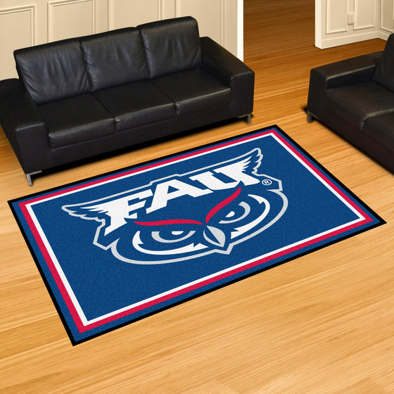 FAU Owls 5ft. x 8 ft. Plush Area Rug