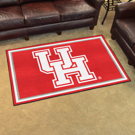 Houston Cougars 4ft. x 6ft. Plush Area Rug