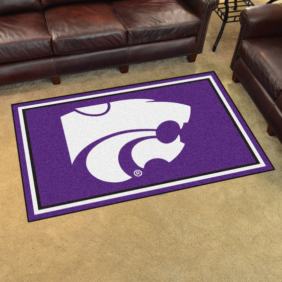 Kansas State Wildcats 4ft. x 6ft. Plush Area Rug