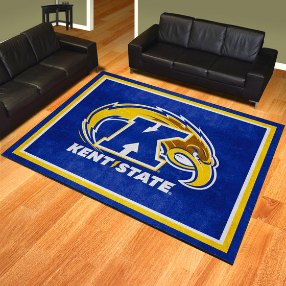 Kent State Golden Flashes 8ft. x 10 ft. Plush Area Rug