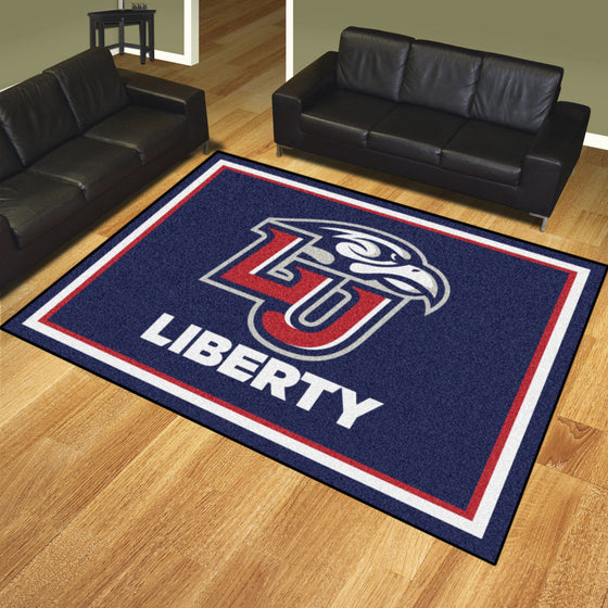 Liberty Flames 8ft. x 10 ft. Plush Area Rug