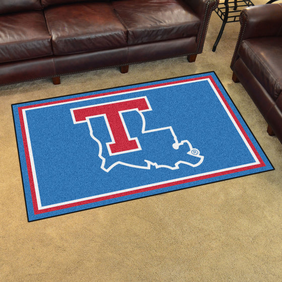 Louisiana Tech Bulldogs 4ft. x 6ft. Plush Area Rug