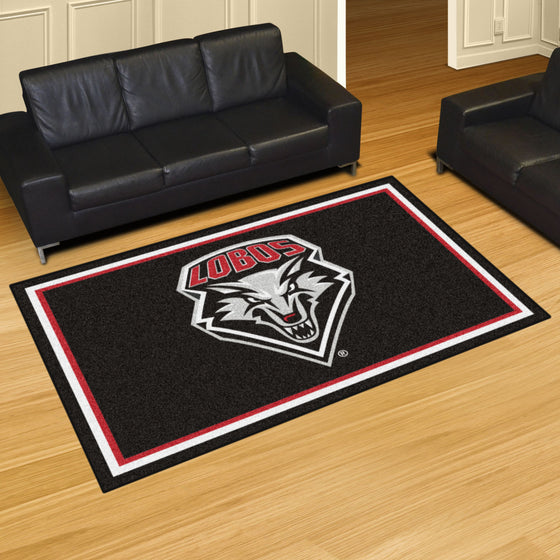 New Mexico Lobos 5ft. x 8 ft. Plush Area Rug