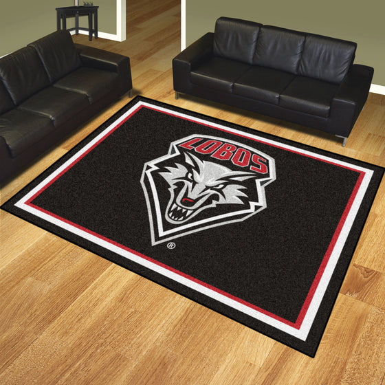 New Mexico Lobos 8ft. x 10 ft. Plush Area Rug