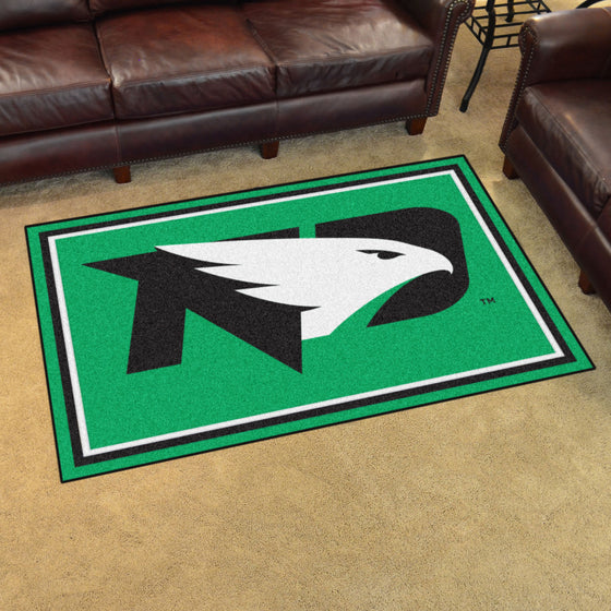 North Dakota Fighting Hawks 4ft. x 6ft. Plush Area Rug