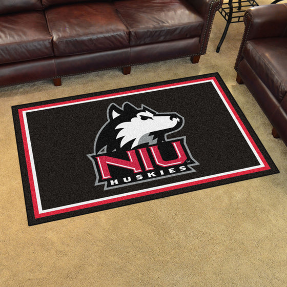 Northern Illinois Huskies 4ft. x 6ft. Plush Area Rug