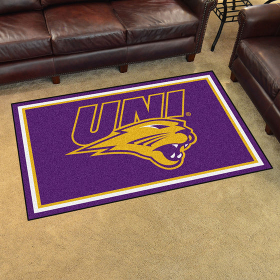 Northern Iowa Panthers 4ft. x 6ft. Plush Area Rug