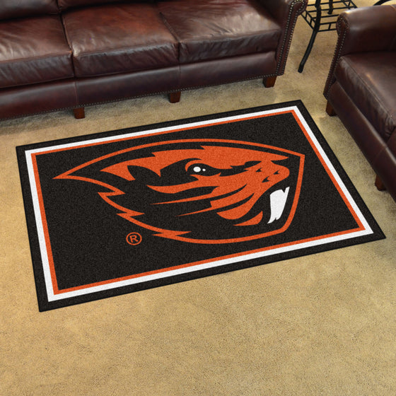 Oregon State Beavers 4ft. x 6ft. Plush Area Rug