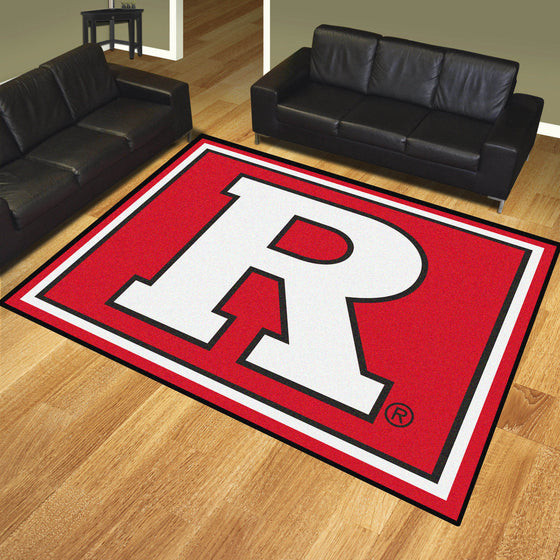 Rutgers Scarlett Knights 8ft. x 10 ft. Plush Area Rug