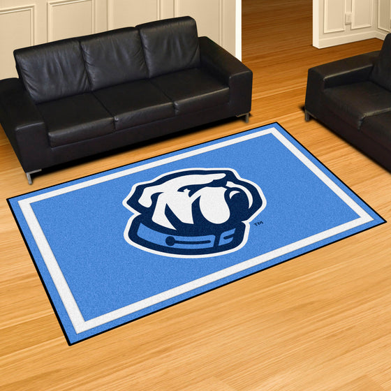 The Citadel Bulldogs 5ft. x 8 ft. Plush Area Rug