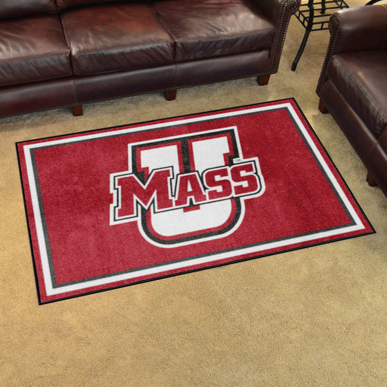 UMass Minutemen 4ft. x 6ft. Plush Area Rug