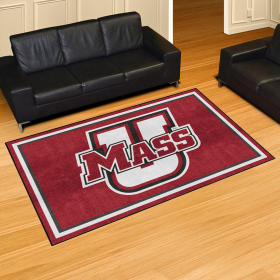 UMass Minutemen 5ft. x 8 ft. Plush Area Rug