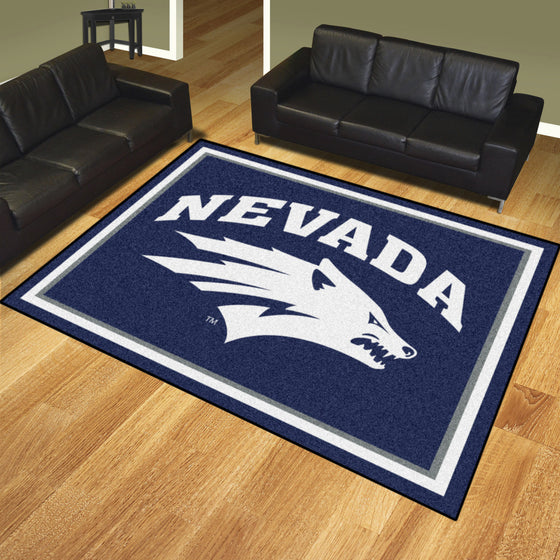 Nevada Wolfpack 8ft. x 10 ft. Plush Area Rug