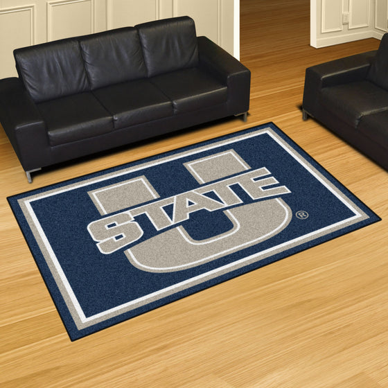 Utah State Aggies 5ft. x 8 ft. Plush Area Rug