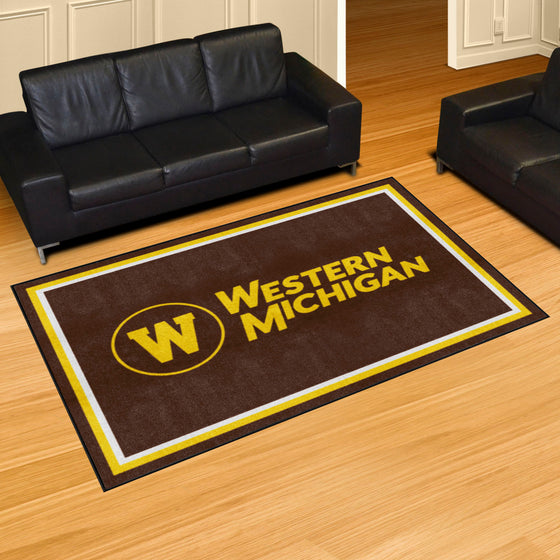 Western Michigan Broncos 5ft. x 8 ft. Plush Area Rug