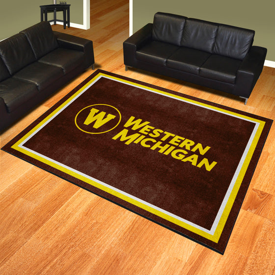 Western Michigan Broncos 8ft. x 10 ft. Plush Area Rug