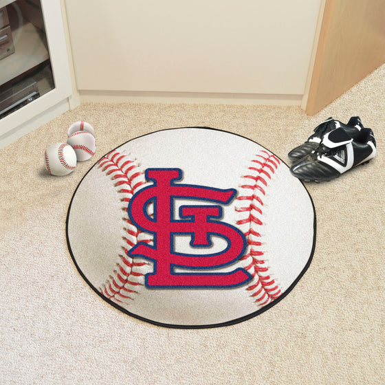 St. Louis Cardinals Baseball Rug - 27in. Diameter