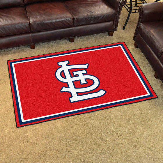 St. Louis Cardinals 4ft. x 6ft. Plush Area Rug