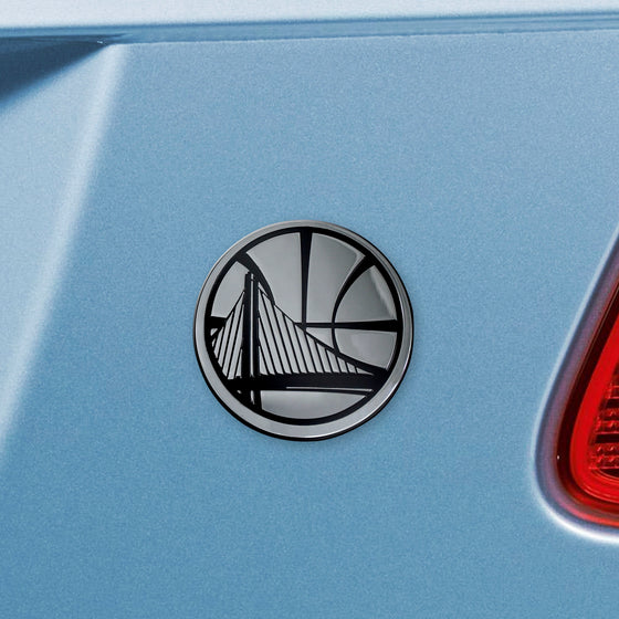 Golden State Warriors 3D Chrome Metal Emblem