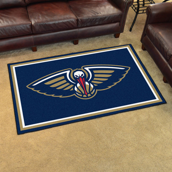 New Orleans Pelicans 4ft. x 6ft. Plush Area Rug