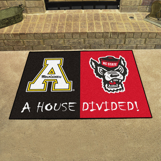 House Divided - NC State / Appalachian State House Divided House Divided Rug - 34 in. x 42.5 in.