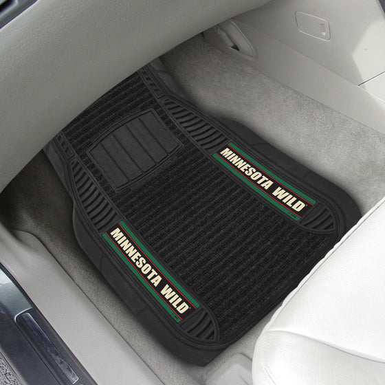 Minnesota Wild 2 Piece Deluxe Car Mat Set