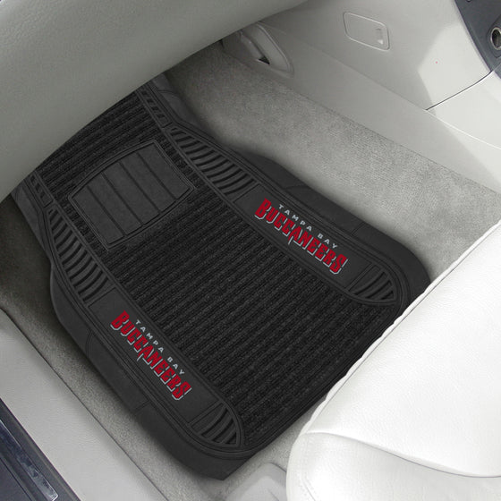 Tampa Bay Buccaneers 2 Piece Deluxe Car Mat Set