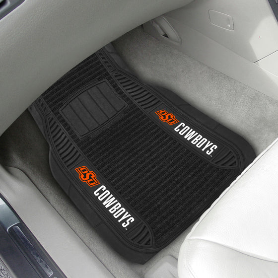 Oklahoma State Cowboys 2 Piece Deluxe Car Mat Set