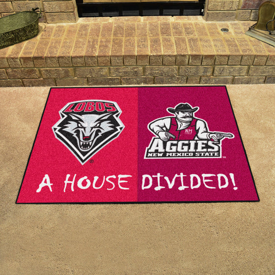 House Divided - New Mexico / New Mexico State House Divided House Divided Rug - 34 in. x 42.5 in.