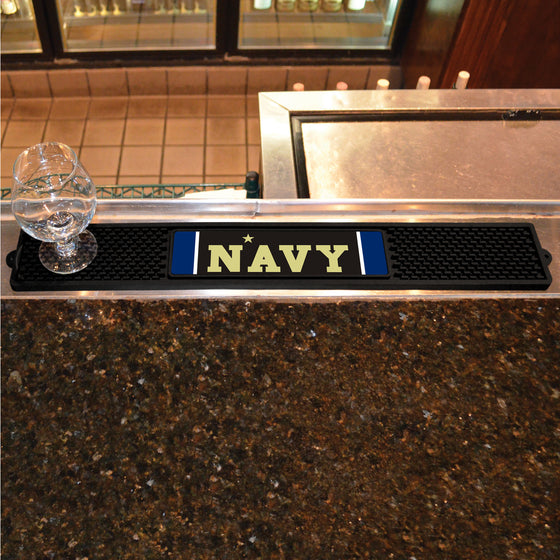 Naval Academy Bar Drink Mat - 3.25in. x 24in.