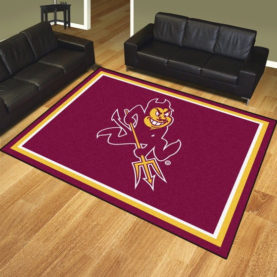 Arizona State Sun Devils 8ft. x 10 ft. Plush Area Rug, Sparky Logo