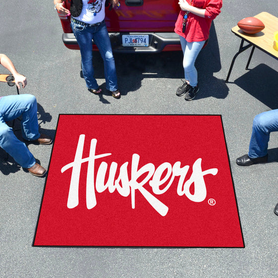 Nebraska Cornhuskers Tailgater Rug - 5ft. x 6ft., "Huskers"