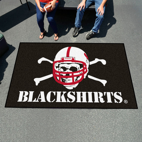 Nebraska Cornhuskers Ulti-Mat Rug - 5ft. x 8ft., Blackshirts