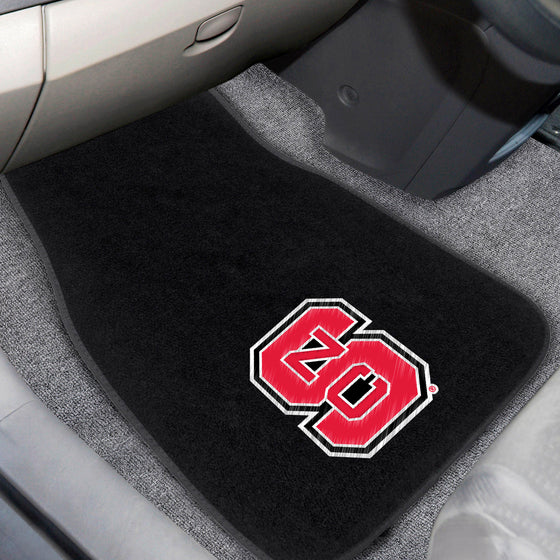 NC State Wolfpack Embroidered Car Mat Set - 2 Pieces