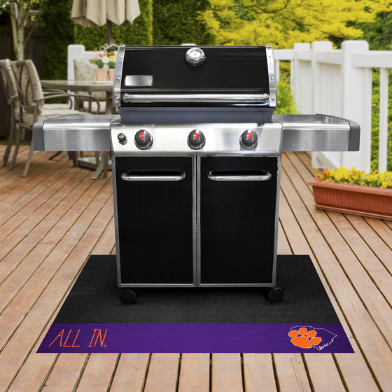 Clemson Tigers Southern Style Vinyl Grill Mat - 26in. x 42in.
