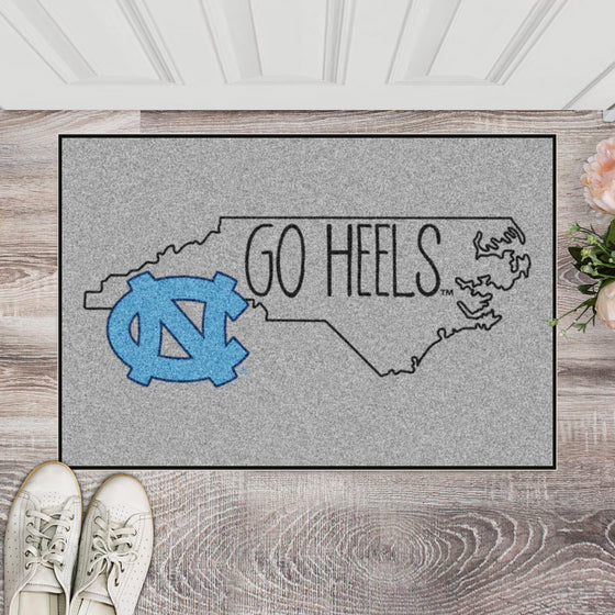 North Carolina Tar Heels Southern Style Starter Mat Accent Rug - 19in. x 30in.