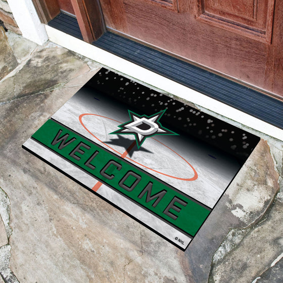 Dallas Stars Rubber Door Mat - 18in. x 30in.