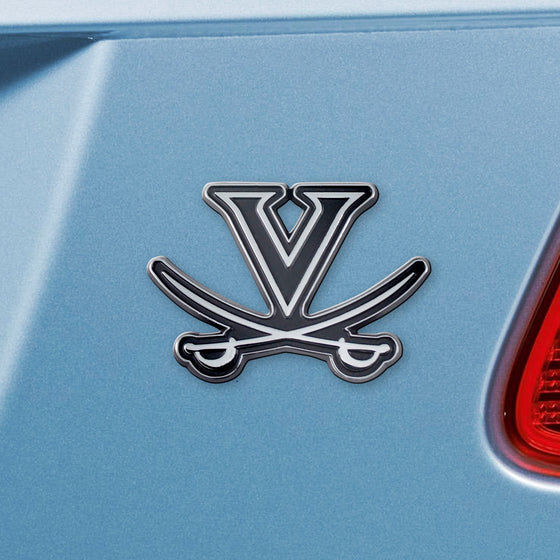 Virginia Cavaliers 3D Chrome Metal Emblem