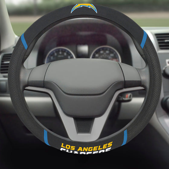 Los Angeles Chargers Embroidered Steering Wheel Cover