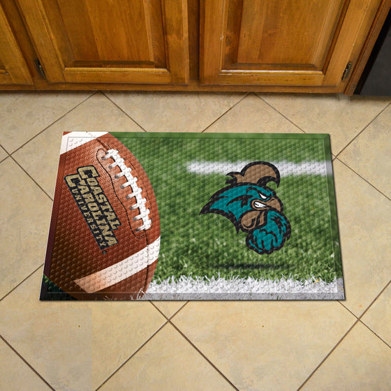 Coastal Carolina Chanticleers Rubber Scraper Door Mat