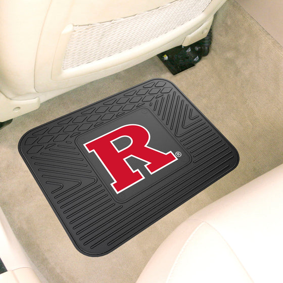 Rutgers Scarlett Knights Back Seat Car Utility Mat - 14in. x 17in.