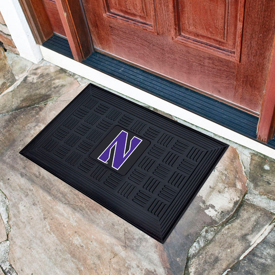 Northwestern Wildcats Heavy Duty Vinyl Medallion Door Mat - 19.5in. x 31in.