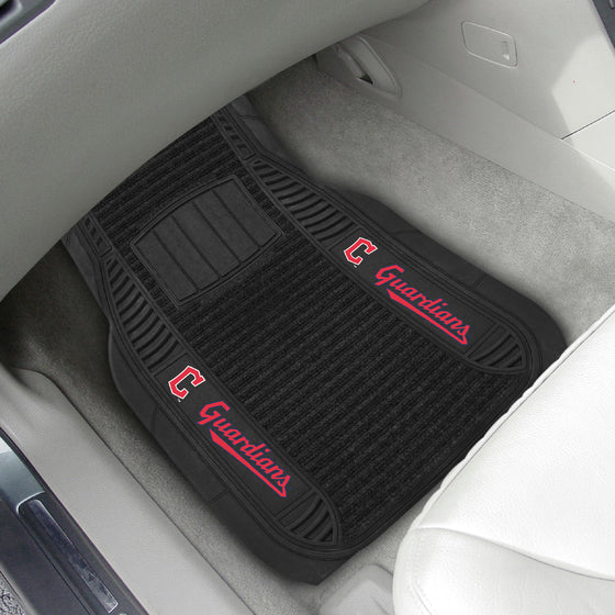 Cleveland Guardians 2 Piece Deluxe Car Mat Set