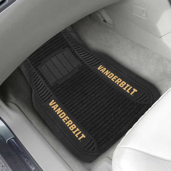 Vanderbilt Commodores 2 Piece Deluxe Car Mat Set